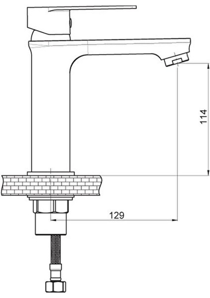 Kısa Lavabo Bataryası Provido Altın MLB156-A fiyatları