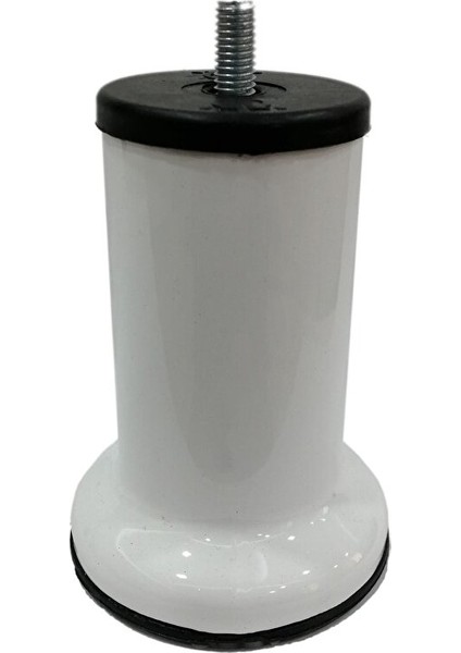 Mobilya Baza Ayağı 10 cm Beyaz 3/8" Kalın Diş