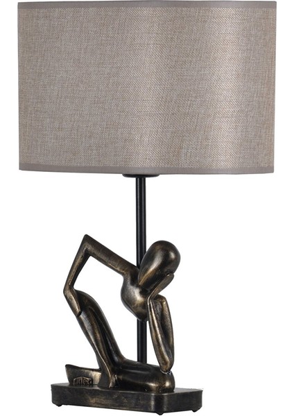 Modern Dizayn Insan Abajur Gold H.gold modelleri