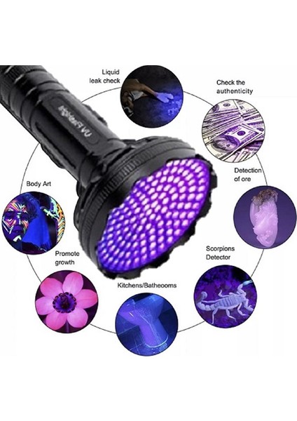 128 LED Ultraviyole Uv Mor Işık Fener fiyatları