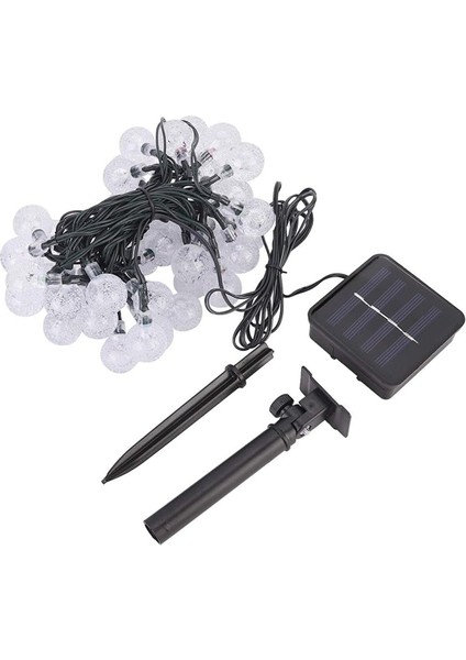 Solar 50 Ledli̇ 8 Metre Çok Renkli̇ Kri̇stal Top Bahçe Aydinlatma modelleri