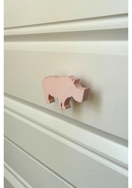 Pembe Gergedan Dolap Kulpu - Çocuk Odası, Mutfak ve Banyo Için Modern, Şık ve Dayanıklı Mobilya Kulp fiyatları