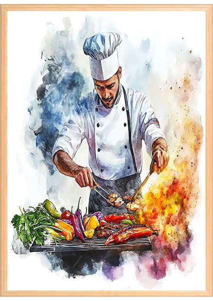 Frak Ray Barbekü Çerçeveli Pano