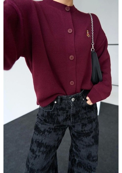 Ayıcıklı Hırka - Bordo fırsatları