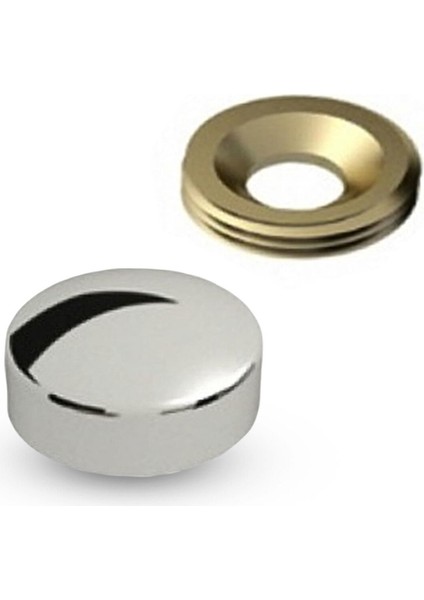 Dekoratif Vida Kapağı Kapatıcı 20 mm Parlak Krom Metal Vida Tapası Tıpası (100 Adet) modelleri