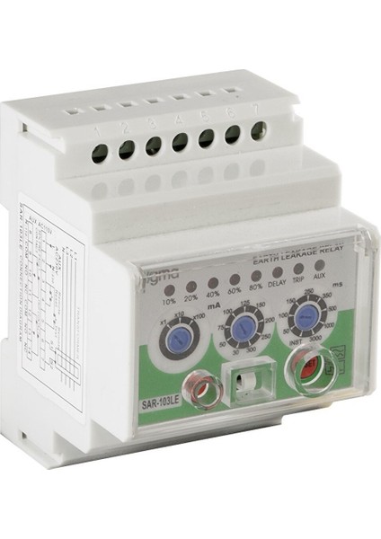 SAR103LE 0,03-30A K.akim Algilama Rölesi̇ Si̇gma