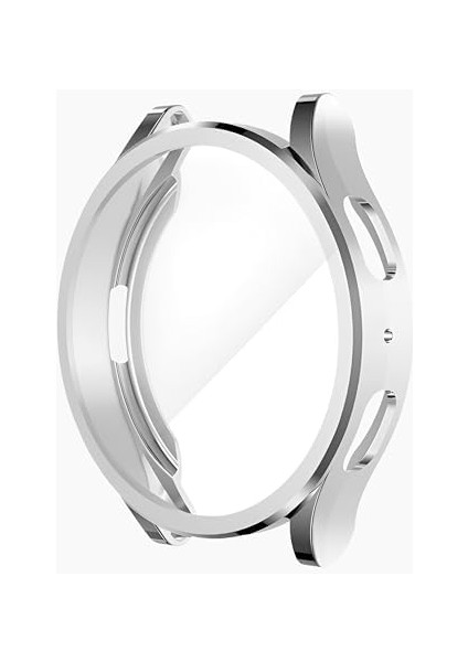 Samsung Galaxy Watch 6 44MM Için Saati Tam Saran Tpu Ekran Koruyuculu Çizilme ve Darbelere Karşı Koruma Sağlayan Dokunmatik Etkilemeyen Silikon Kılıf (Gümüş, Galaxy Watch 6 44MM) modelleri