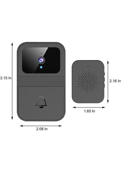 Torima D9 Siyah Akıllı Su Geçirmez Kablosuz Kapı Zili modelleri