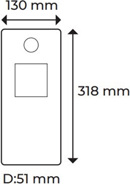 Ip Interkom Linux Lik-35 3.5 Inç LCD 2mp Görüntülü Kameralı Zil Kapı Paneli Metal Buton Siyah Kasa 9g 06 01 0001