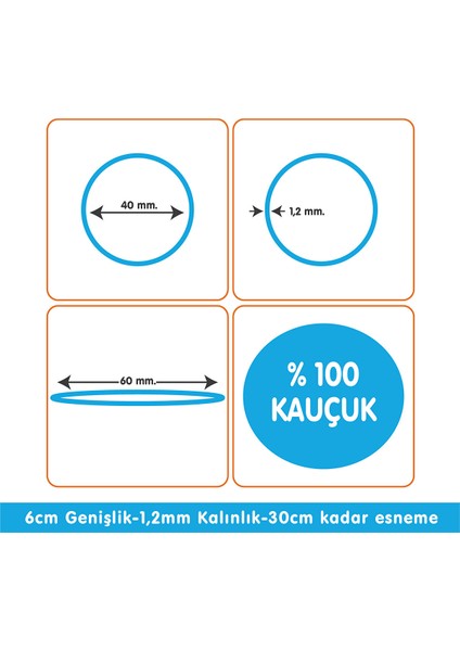 Paket Lastiği Karışık Renk 1000ADET %100 Kauçuk Okul-Kırtasiye-Paketleme-Ambalaj Çok Renkli fiyatları