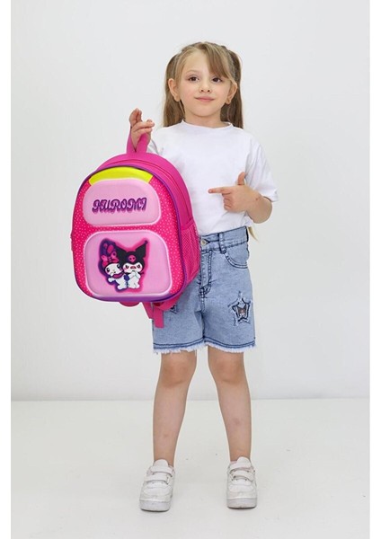 Kuromi Temalı Sevimli Ortopedik Anaokul ve Ilkokul Çantası