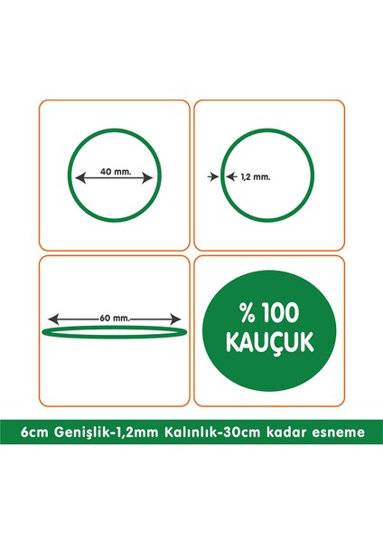 Paket Lastiği Yeşil 1000ADET %100 Kauçuk Okul-Kırtasiye-Paketleme-Ambalaj Yeşil fiyatları