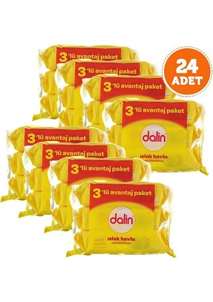 Mendil Tem. Refil 3'lü x 8 Adet