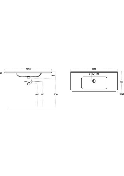 Sanovit 105 cm Urban Lavabo - 12105 fiyatları