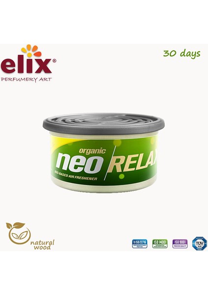 Neo Relax Metal Kutuda Ahşap Granüllere Emdirilmiş Özel Aromalı Koku - Greyfurt fiyatları