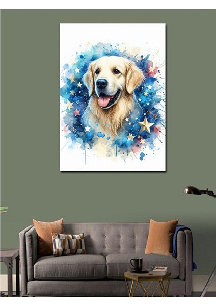 Kanvas Tablo Yıldızlar ve Köpek modelleri