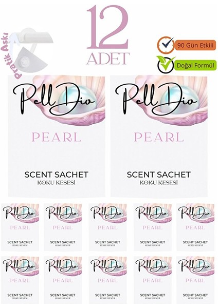 12'li Inci Ayakkabılık Dolap ve Çekmece Parfümlü Kese Kokusu Oda Koku Kesesi