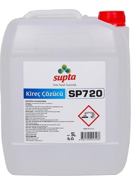 Supta Kireç Çözücü 5 Lt