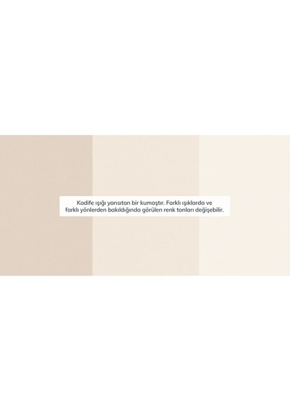 Klem Slim Loveseat Ahşap Ayak - Kadife Vanilya