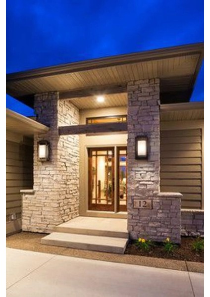 24 Watt Gün Işığı 3000K Modern Iç ve Dış Mekan LED Aplik, Banyo, Teras, Veranda, Balkon, Kamelya Armatürü ECN-21353G modelleri