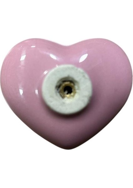 5 Adet Tomurcuk Porselen Çocuk Odası Pembe Kalp Mobilya Kulp modelleri