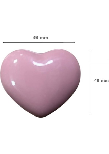 5 Adet Tomurcuk Porselen Çocuk Odası Pembe Kalp Mobilya Kulp fırsatları