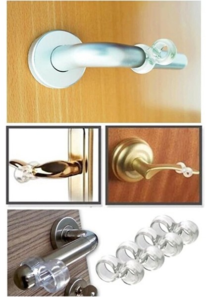 Şeffaf Plastik Kapı Kolu Stoperi Kapı Kolu Tamponu 12 Adet fiyatları