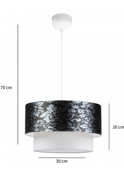 Siyah Gümüş Pasta Sarkıt Pvc Malzeme Yatak Odası Salon Oturma Odası Avize indirimleri