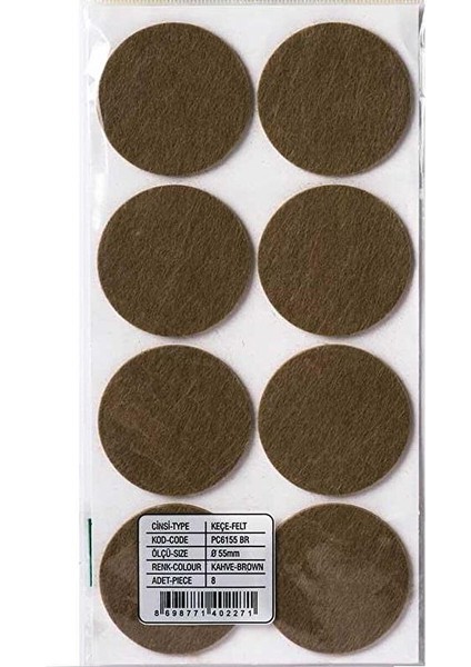 Mobilya Altı Zemin Koruyucu Keçe 55MM 55 mm