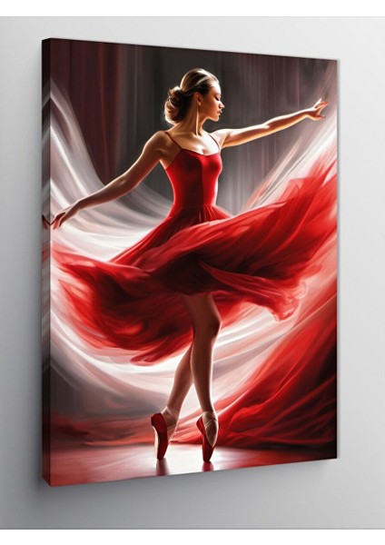 Kanvas Tablo Balerin Kadın 70X100 cm