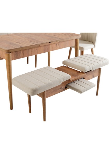 Sembol Bench Atlanti̇k Krem