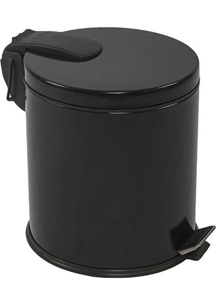 Mutfak Banyo Pedallı Paslanmaz Metal Çöp Kovası 20 Lt Siyah 817S