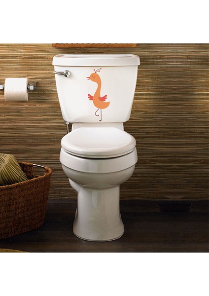 Tilki Dünyası Sevimli Kuş Klozet Kapağı ve Banyo Sticker TILKI/73916