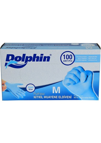 Mavi Nitril Eldiven Pudrasız (Medium)