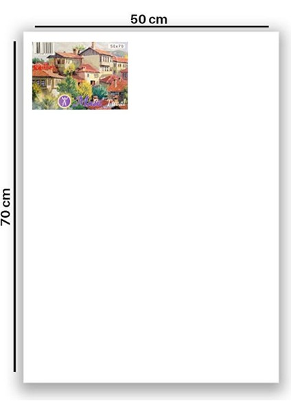 50X70 cm Tuval