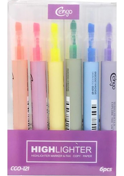 Fosforlu Kalem 6lı Set