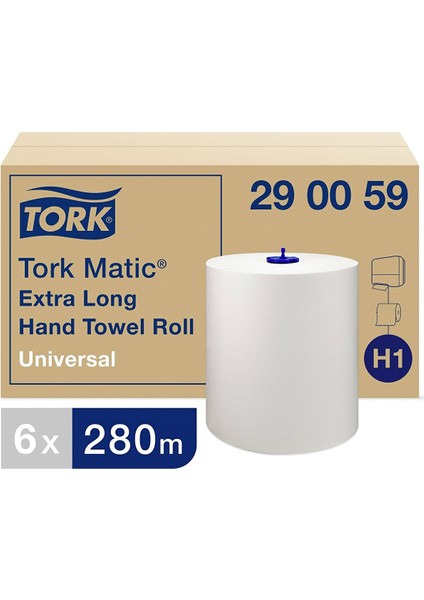 Matic Hareketli Havlu Advanced 280 Mt. x 6 Rulo, 21 Cm., %100 Selüloz (290059)