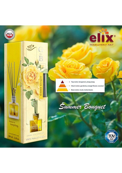 Doğal Çiçek Esansları Içeren, Ev - Ofis Kokusu 100ML. - Bergamot, Gardenya fiyatları