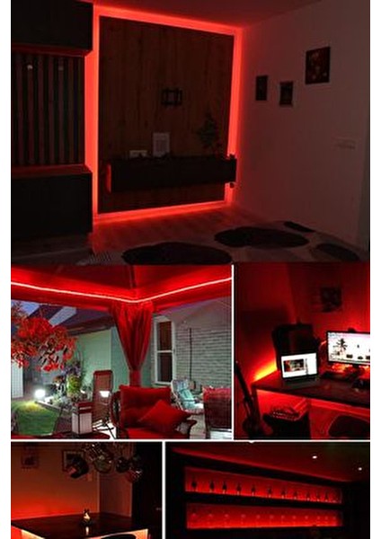Helios 7-9W Iç Mekan Üç Çip Şerit LED / 4040 - Kırmızı Işık - 10 Metre modelleri