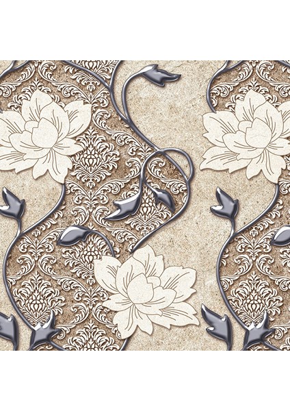 Bej Çiçek Desenli Yapışkanlı Folyo, Silinebilir Tezgah Arası, Mobilya Kaplama Kağıdı 0307 90X1500 cm fiyatları