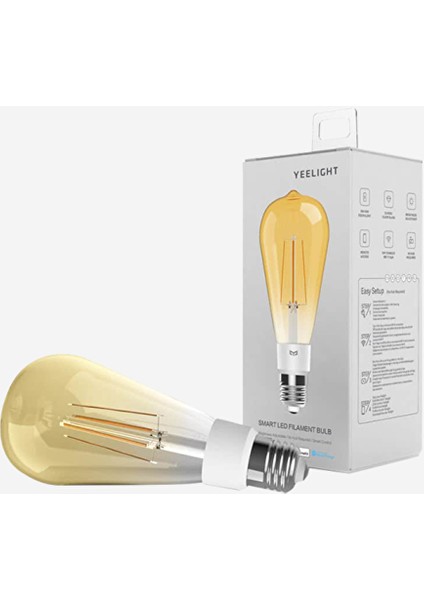Yeelight ST64 LED Akıllı Filament Ampul E27 608887786514 10 cm