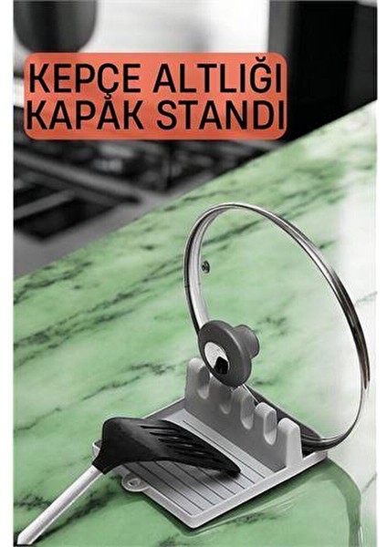 Transformacion Kaşıklık Tencere Kapağı Standı Kirli Kaşıklık Kepçe Altlığı Düzenleyici 720862