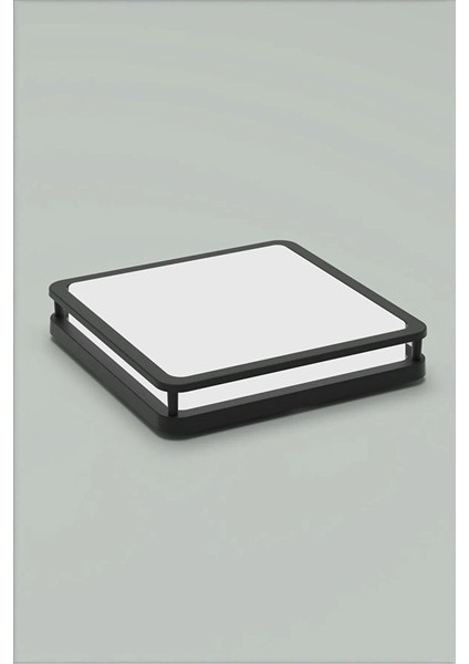 24W Beyaz Işik Dekorati̇f Kare Çerçeveli̇ Ledli̇ Tavan Armatürü