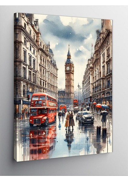 Kanvas Tablo Londra Şehir Manzarası 70X100 cm