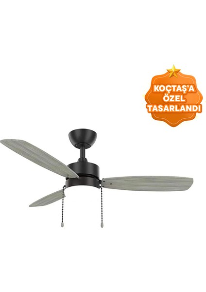 Classy 3 Kanatlı LED Siyah 111CM Tavan Vantilatörü