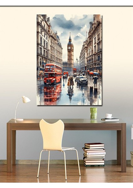 Kanvas Tablo Londra Şehir Manzarası 70X100 cm fiyatları