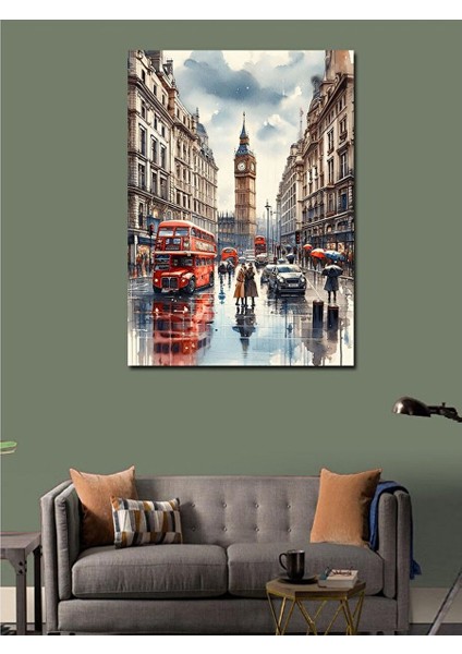 Kanvas Tablo Londra Şehir Manzarası 70X100 cm modelleri