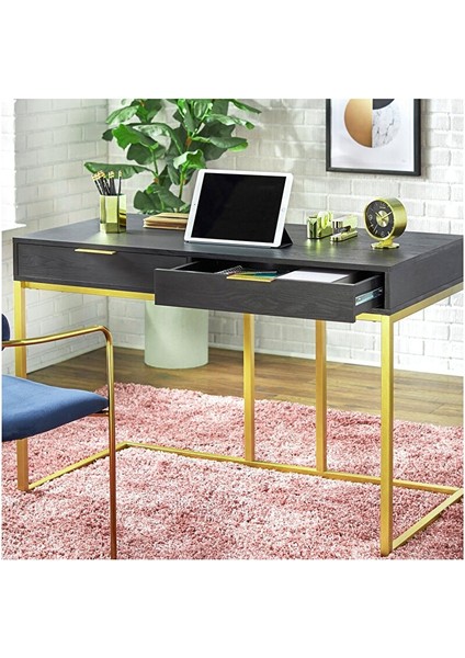 Wendy Gold Metal Siyah Çalışma Masası fiyatları