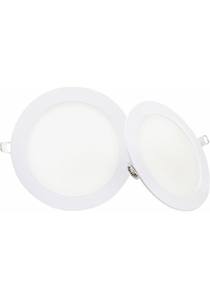 10 Adet 3W 4000K Ilık Beyaz Smd Ledli Yuvarlak Slim Panel KDL404
