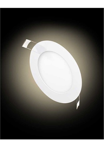 10 Adet 3W 4000K Ilık Beyaz Smd Ledli Yuvarlak Slim Panel KDL404